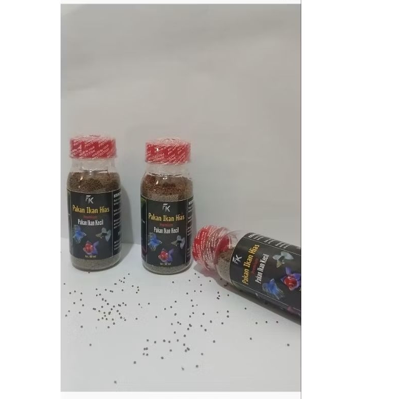 FK GUPPY 60ML PAKAN IKAN HIAS KECIL GUPPY PREMIUM