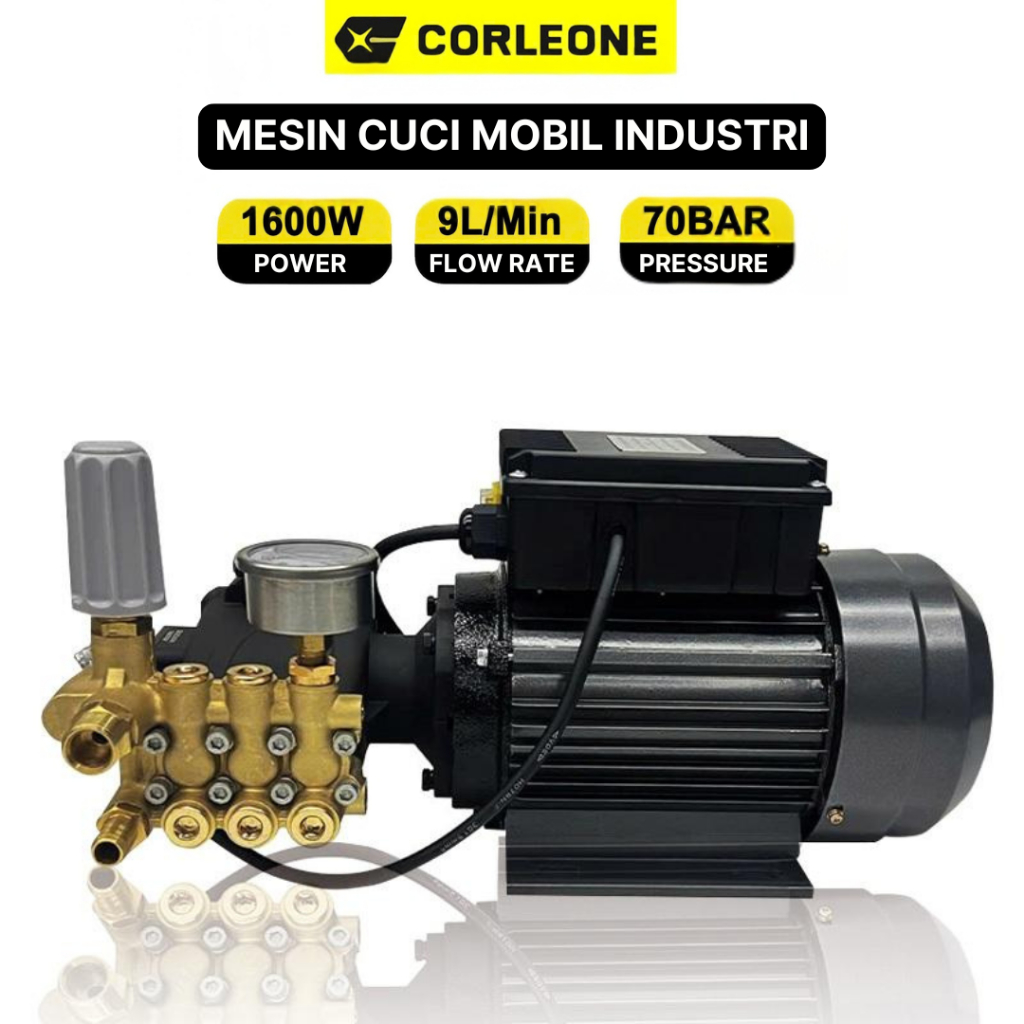 [1600W-fast forward-220V] Motor kepala pompa 1407 mesin cuci mobil bertekanan tinggi, motor inti tem