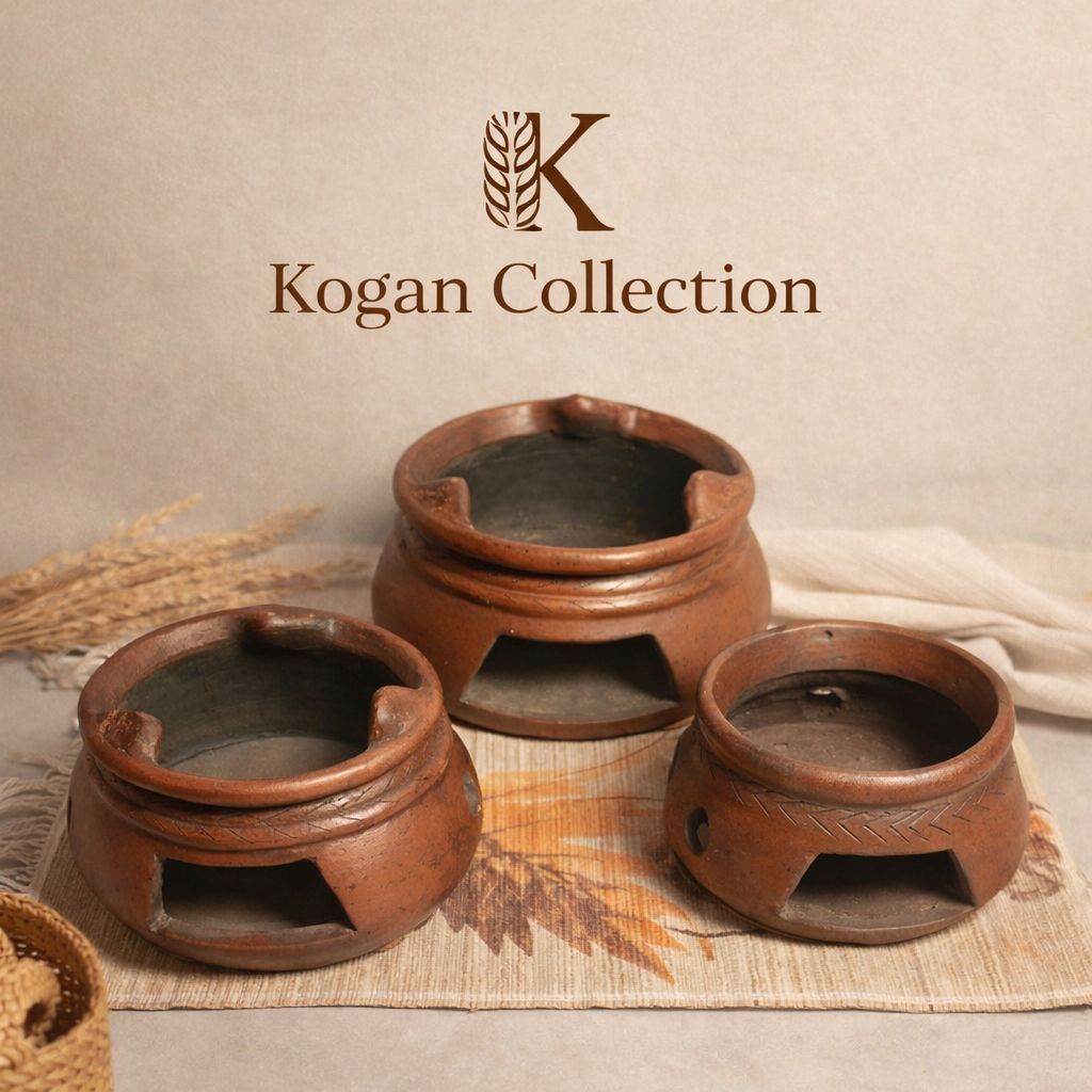 ANGLO BULAT PENDEK GERABAH,TUNGKU TANAH LIAT, ANGLO BULAT PENDEK, TRADISIONAL INDONESIA
