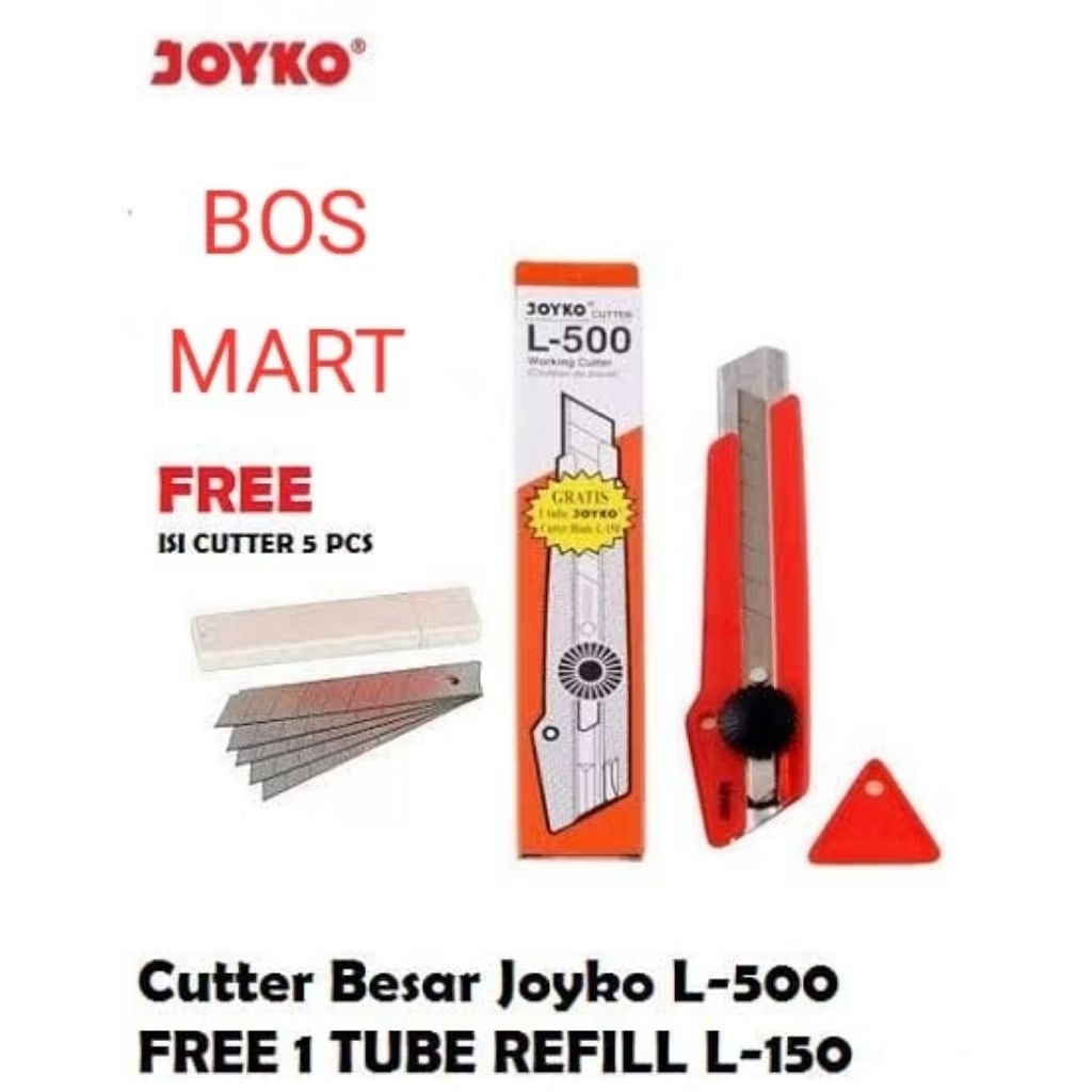 [LUSIN]CUTTER BESAR L-500 JOYKO / CUTTER JOYKO L500