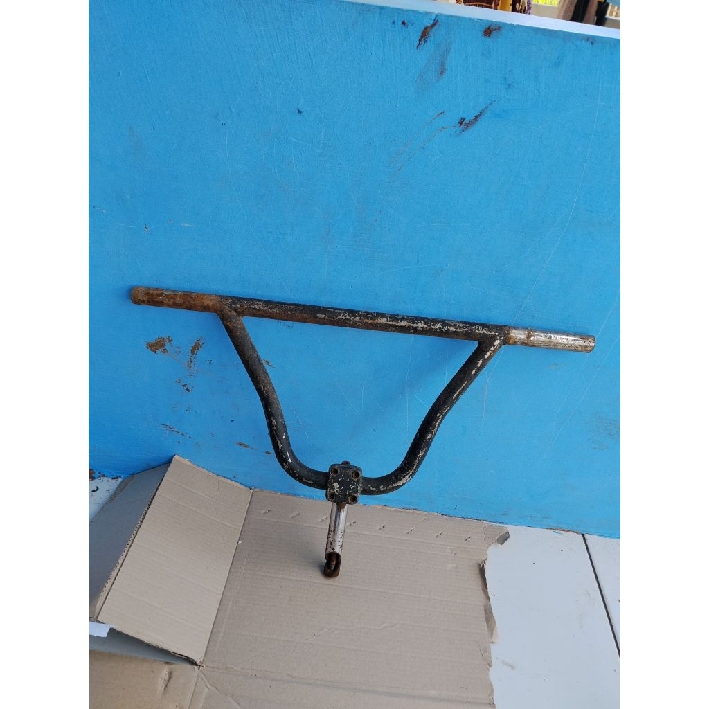 STANG SEPEDA BMX 20 WIMCYCLE METALIZER 55cm Plus Stem 22.2 Ori Copotan Sepeda Bmx Wimcycle Metalizer