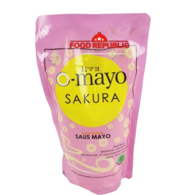 OMAYO MAYONAISE 1 KG SAKURA MAYONNAISE HALAL JEPANG