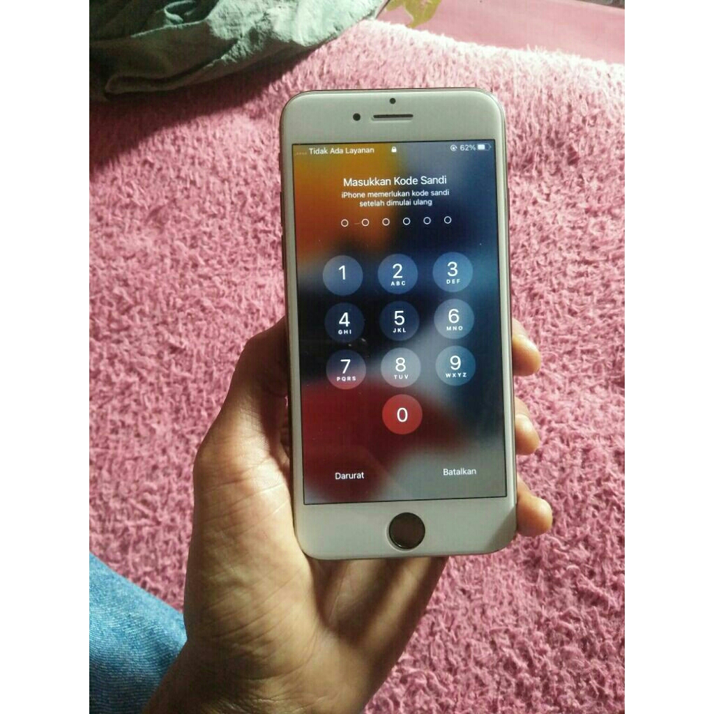 Iphone 7g 256gb - warna black - unit batangan