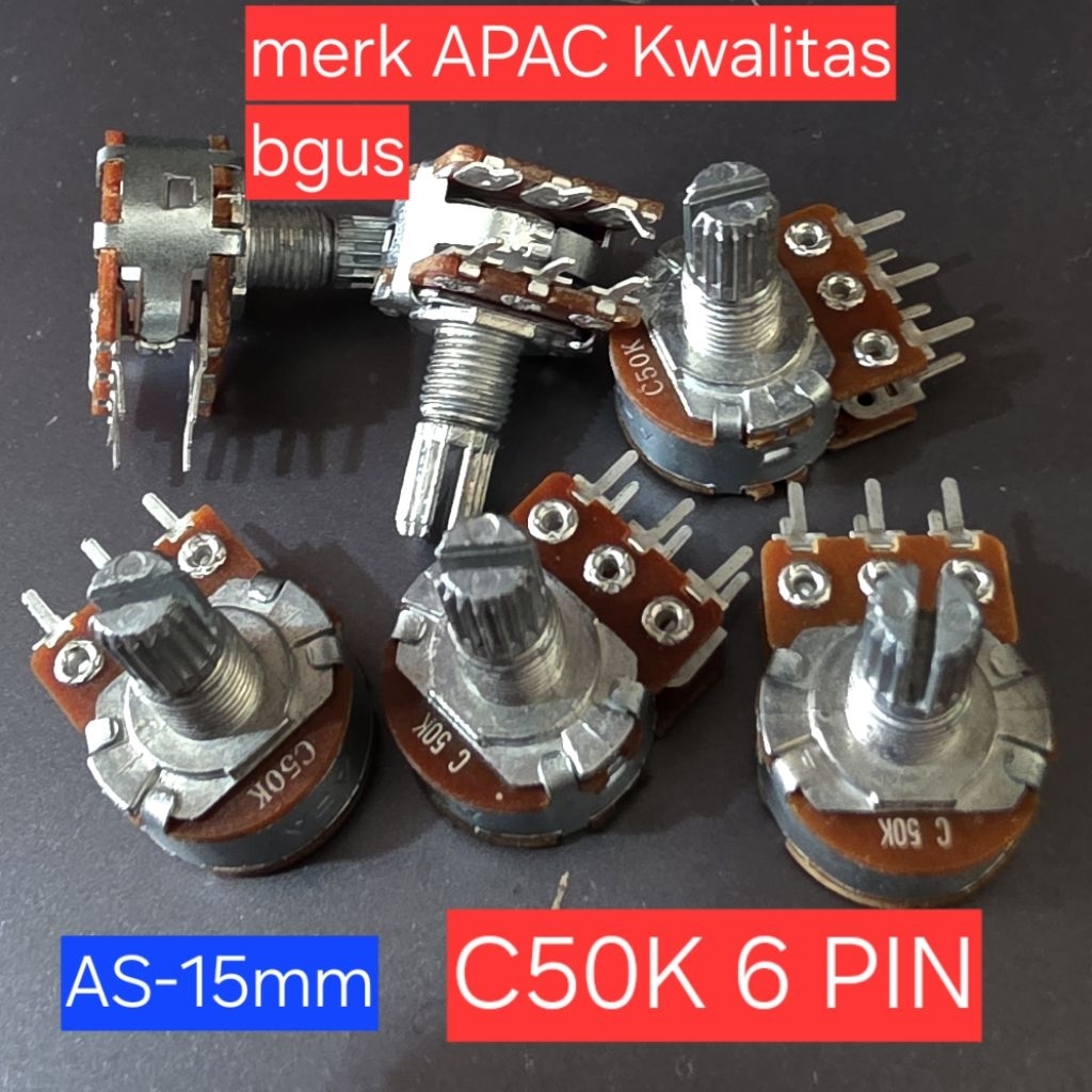potensio C50K 6pin