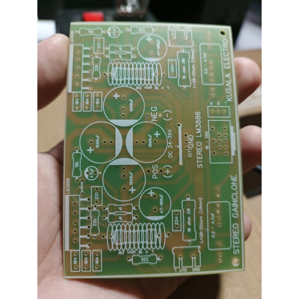 PCB LM3886 stereo / PCB Gainclone LM3886 stereo