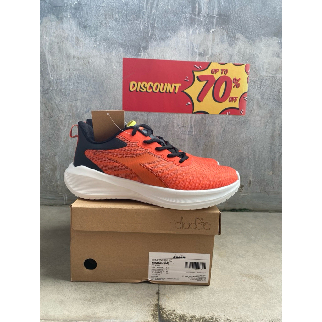 Diadora  Nishan Mens Running - Orange