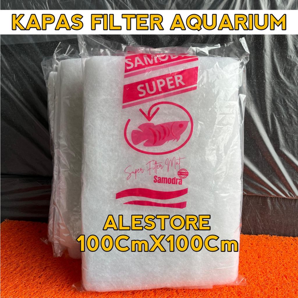 Dacron Busa Kapas (1m x 1m) Kapas Filter Aquarium Media filter Aquarium aquascape Kolam koi