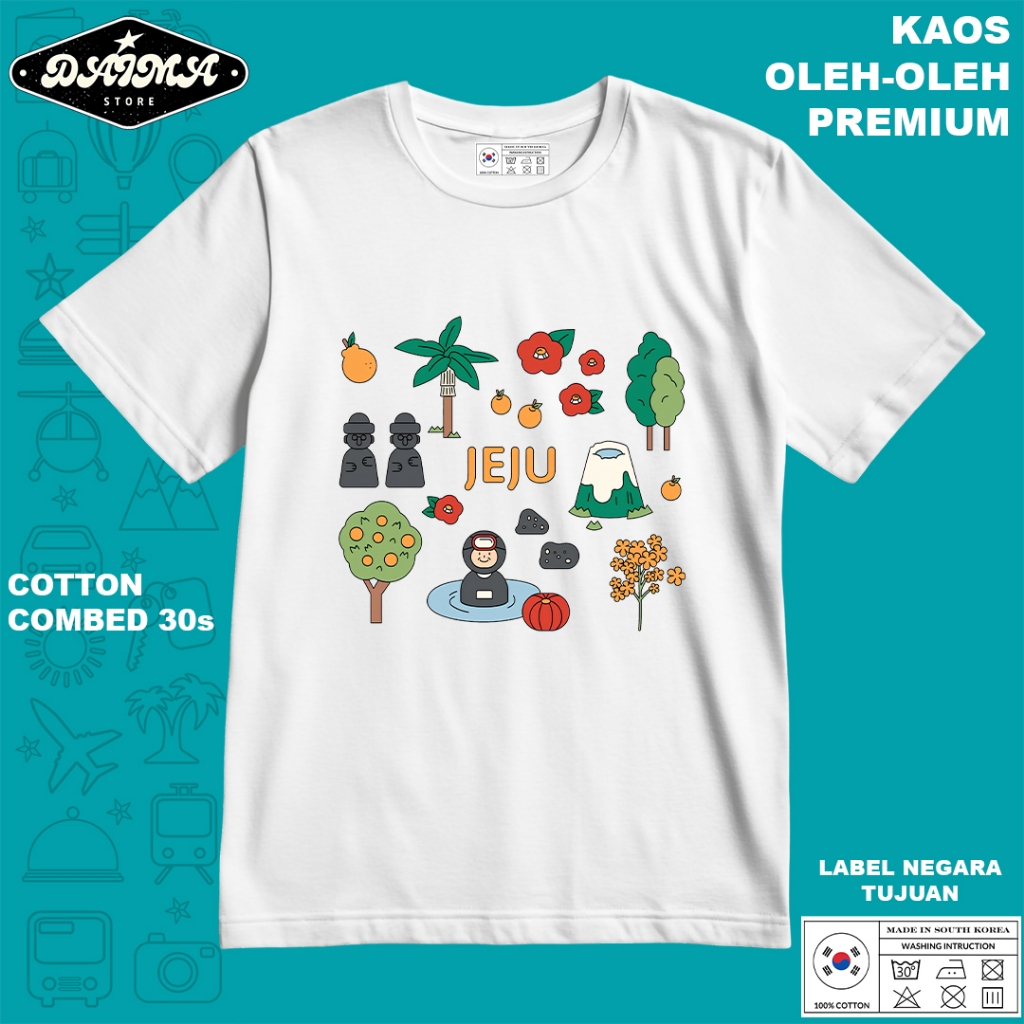 KAOS OLEH OLEH KOREA 10 PAKAI TAG LABEL KOREA ASLI BAJU SOUVENIR PREMIUM GIFT