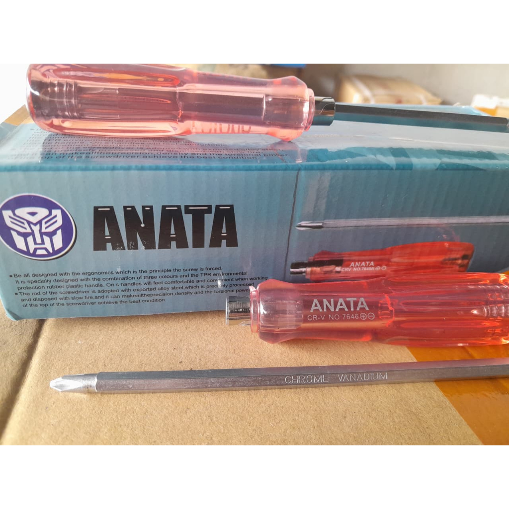 OBENG BOLAK BALIK (+) (-) ANATA / OBENG TEMBUS 6"