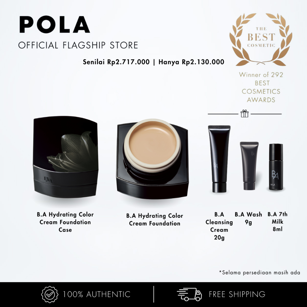 [PAYDAY EXCLUSIVE - HANYA 25-31 JAN] POLA B.A Hydrating Color Cream Include Case (SAVE 36%) - 1x B.A