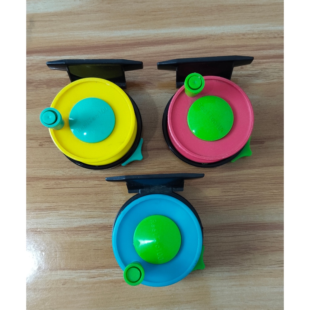 TOKOS Plastik Warna Kombinasi Termurah mini reel pancing joran tegek