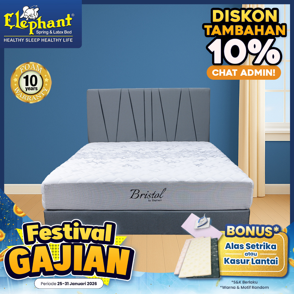 Kasur / Springbed Orthopedic Bristol Elephant 120, 160, 180, 200x200