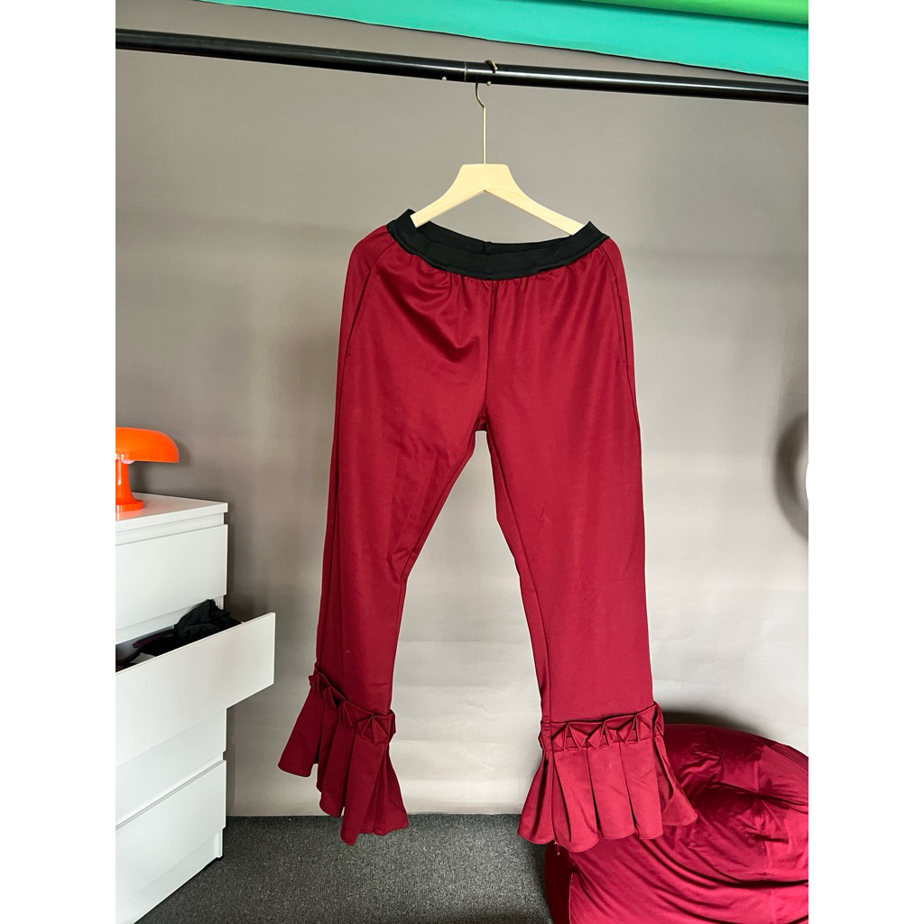 celana cutbray preloved bahan scuba