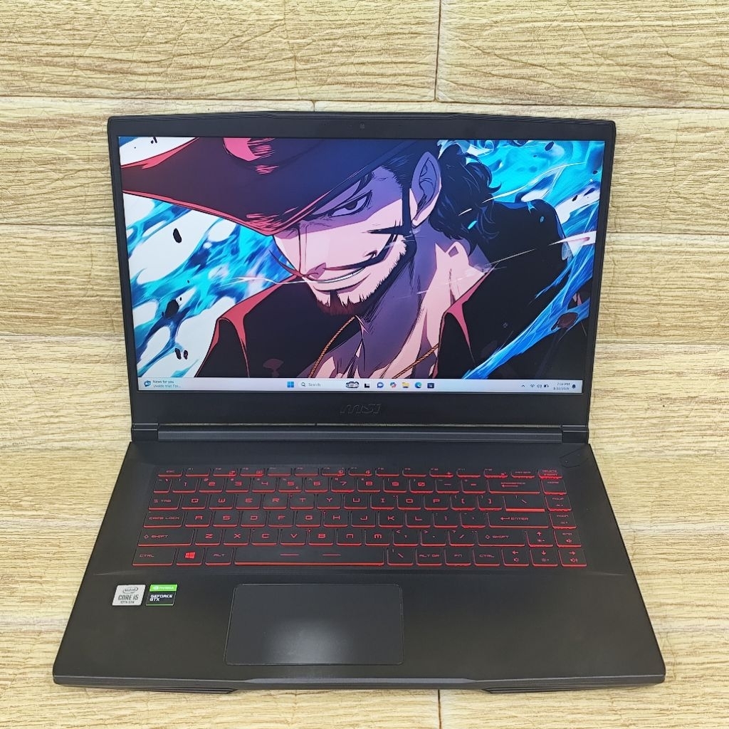 Laptop 2nd MSI GF63 Thin 10SCSR Core I5-10200H RAM 8GB SSD 512GB GTX 1650 TI