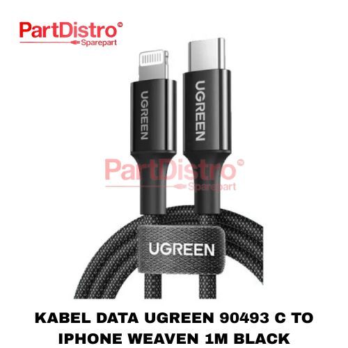 KABEL DATA UGREEN 90493 C TO IP WEAVEN 1M BLACK