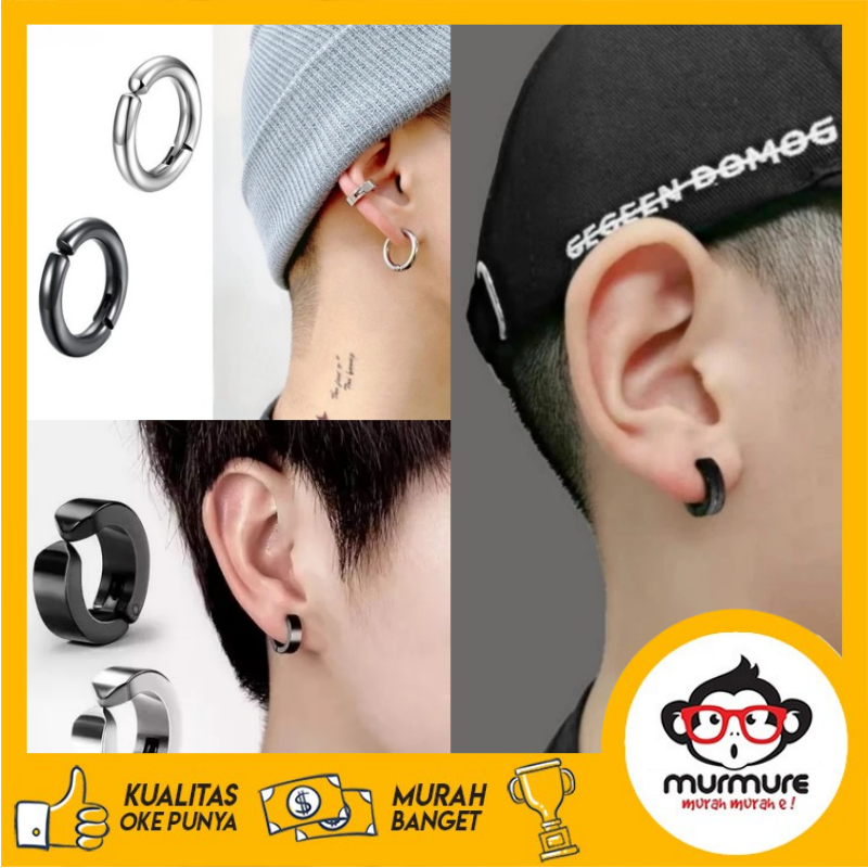 MURMURE I ANTING TINDIK ANTING JEPIT PRIA TINDIK KOREA ANTING GAYA HIPHOP UNTUK PRIA / WANITA ANTING