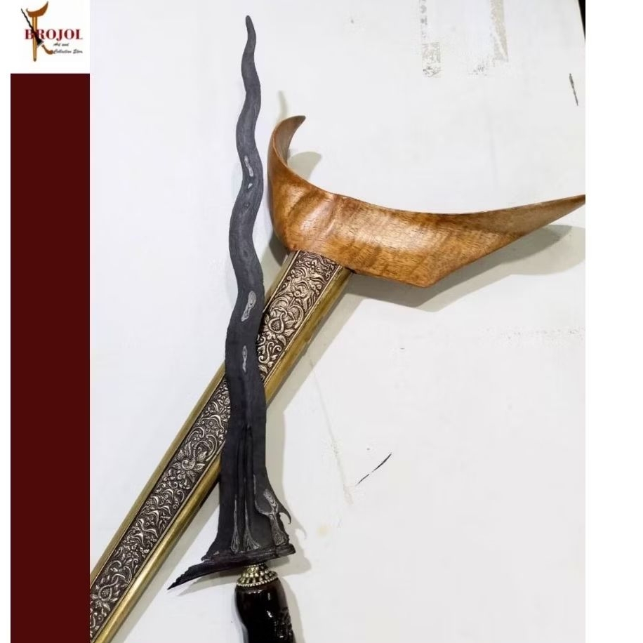 keris sepuh Sabuk inten pamor ceprit warangka brangah Jogja sepuh pendok slorok ukir di jakarta