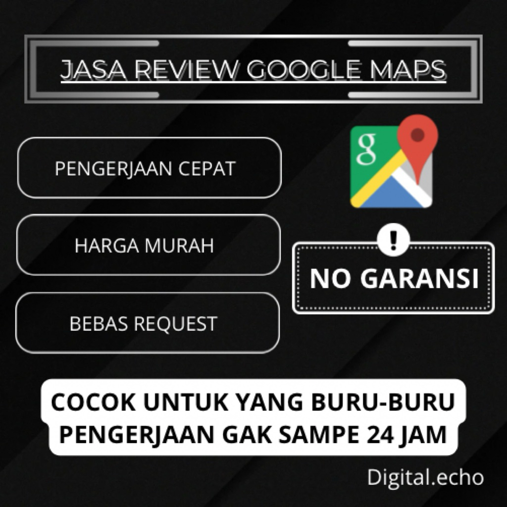 [NO GARANSI] [BACA DESKRIPSI] JASA REVIEW GMAPS | RATING GMAPS | CEPAT DAN MURAH