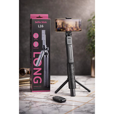 L16 - Selfie Stick Tripod Profesional / Selfie Stick Extendable dengan Remote Bluetooth
