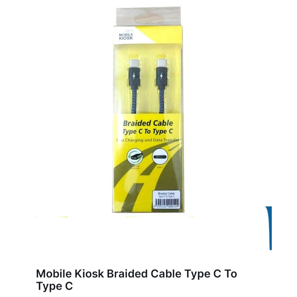 Mobile kiosk kabel data type c to type c