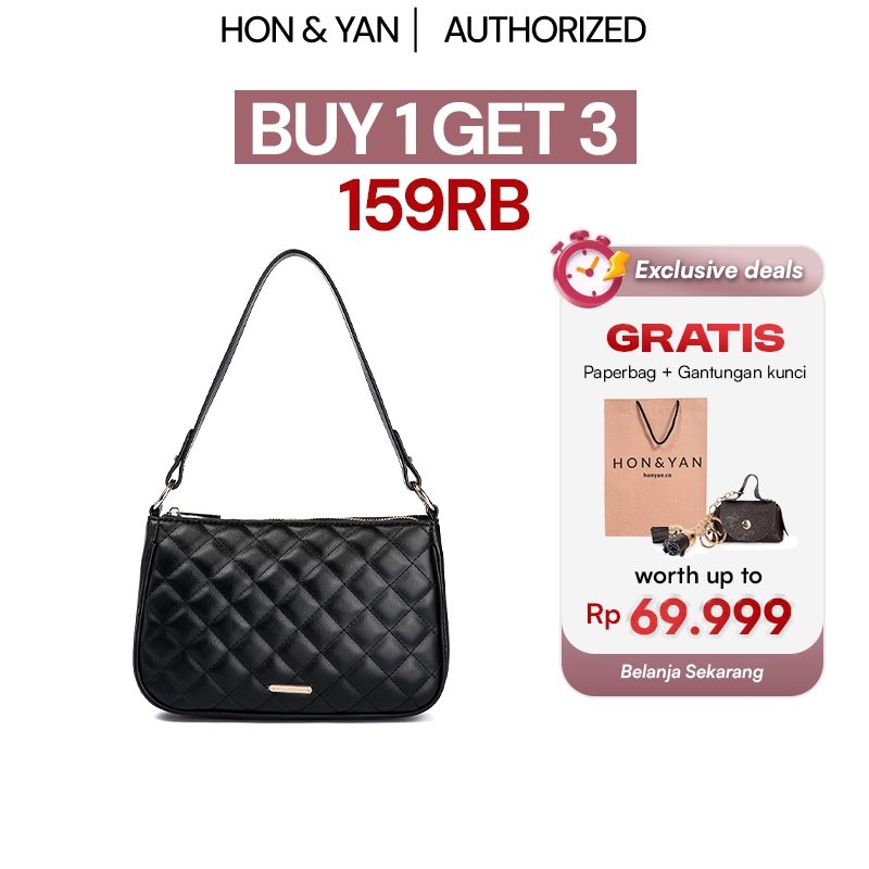 [BUY 1 GET 3] HONYAN Tas Selempang Wanita Import Ori - Sophie Vintage Shoulder Bag