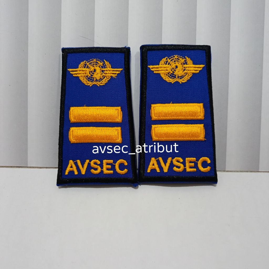BAR/PANGKAT AVSEC (LOGO ICAO) BALOK 2 KUNING