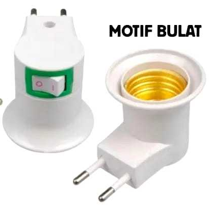 Fitting Colok Lampu Jumbo + Switch Hokisun /Fitting Colok Lampu Dexicon + Switch /Fitting Lampu Sakl