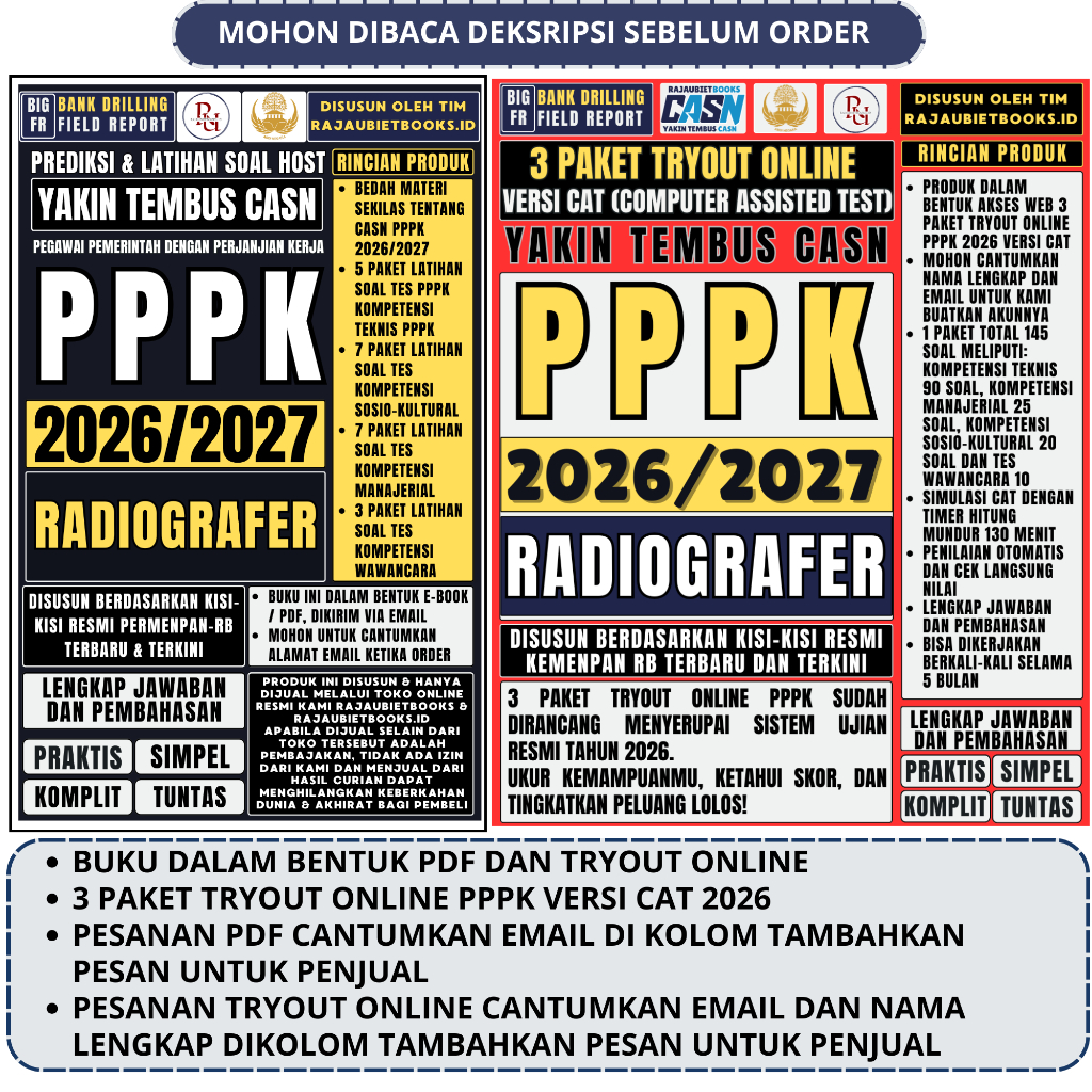 BUKU PPPK RADIOGRAFER TENAGA KESEHATAN 2026/2027