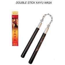Ruyung/Nunchaku kayu motif naga ,double stick keren