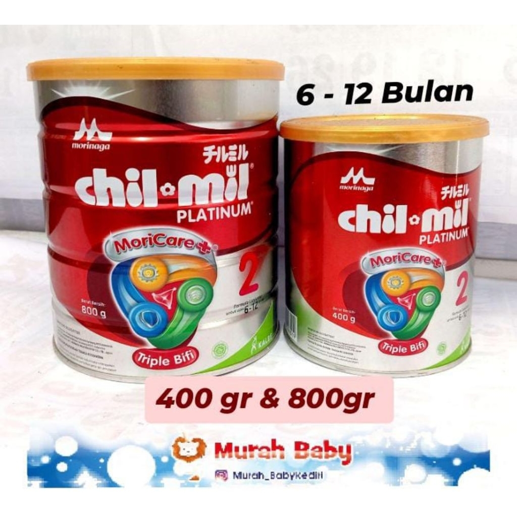 Morinaga chilmil platinum (6-12bulan) 400gr/800gr