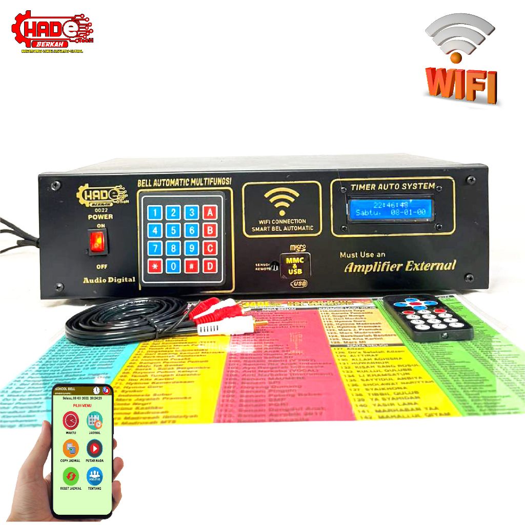 BEL SEKOLAH VERSI ANDROID VIA WIFI TANPA AMPLIFIER