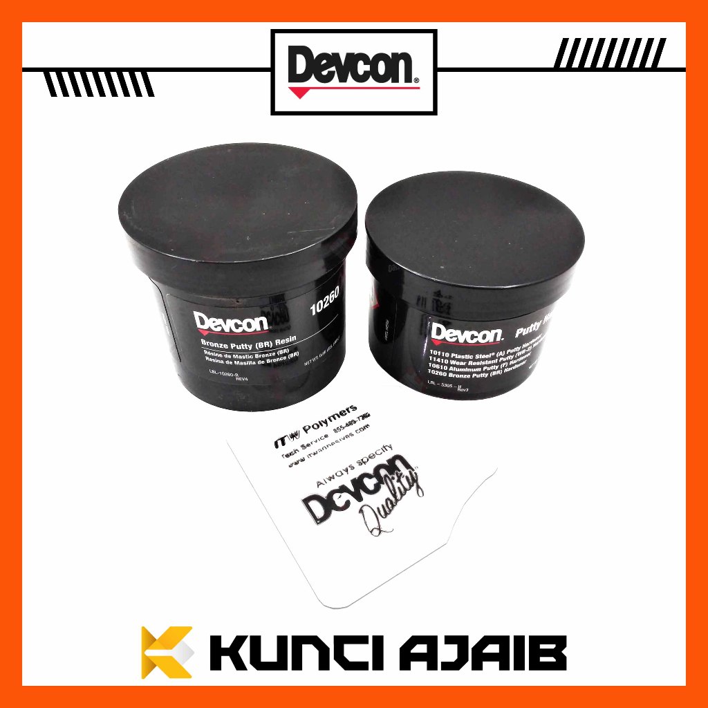 DEVCON 10260 Bronze Putty BR Filled Epoxy