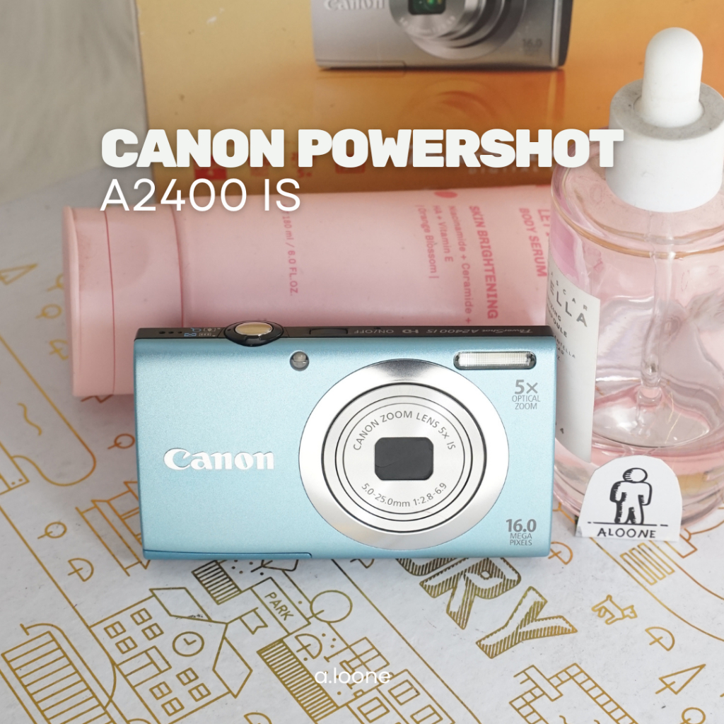 CANON POWERSHOT A2400 BIRU DIGICAM — KAMERA POCKET SIMPLE & ELEGAN