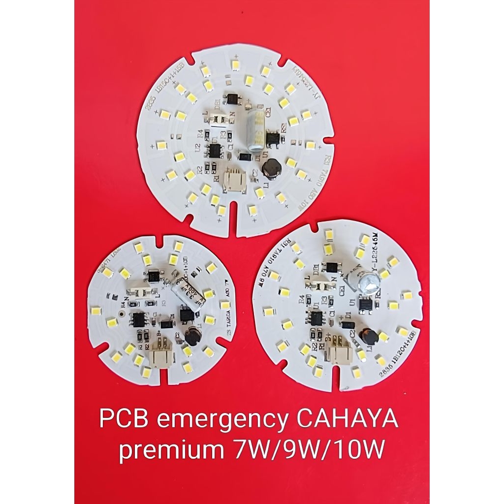PCB LED emergency AC/DC CAHAYA 7W/9W/10W premium SUPER TERANG