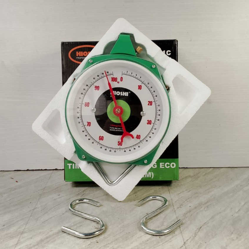Timbangan Gantung Jarum Manual Kapasitas 100Kg 100 Kilo Merk Hioshi