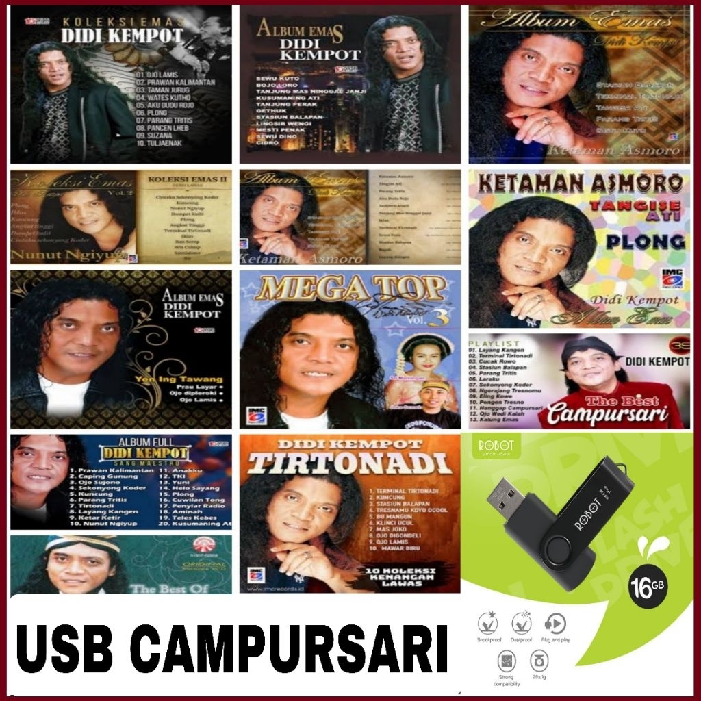 USB MOBIL MP3 LAGU CAMPURSARI FULL ALBUM DIDI KEMPOT - USB MP3 PLAYER - USB MOBIL UNTUK MUSIK