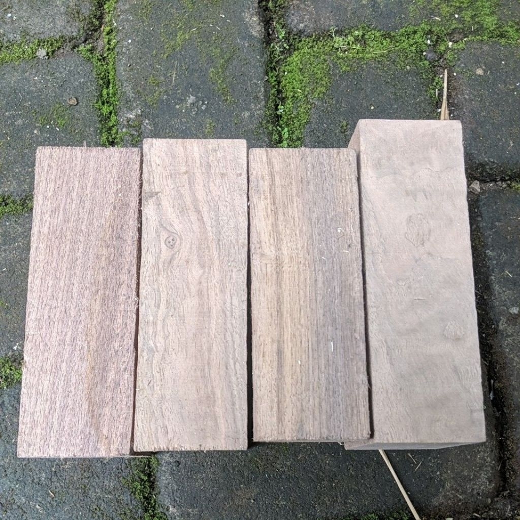 balok kayu walnut impor 5 x 7 x 10 - 20 cm