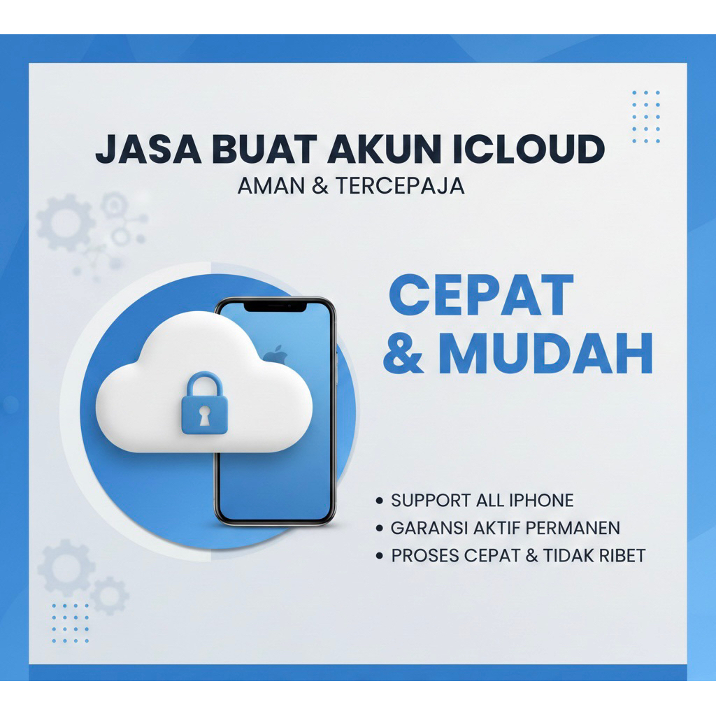 jasa buat akun Icloud baru bergaransi aktif permanen