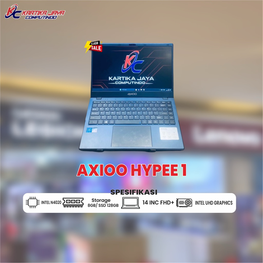 AXIOO HYPE 1 N4020 RAM 8 SSD 128