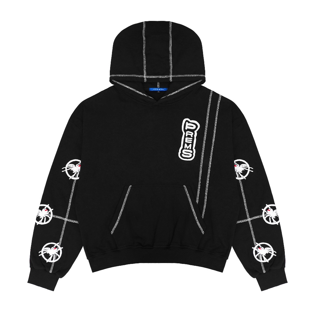 Premss / Porous Hoodie - Theraphosidae Black