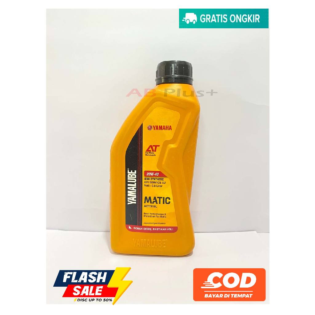 OLI YAMALUBE MATIC 800ML SJ 20W-40 JASO MB SESUAI UNTUK MOTOR YAMAHA MATIC MIO FINO XRIDE GT DLL