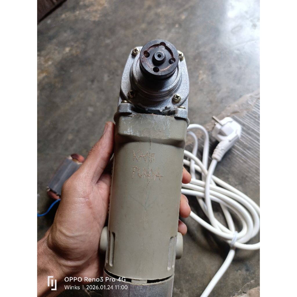 gerinda modern 2350b minus stator bocor arus