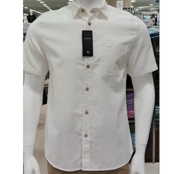 KEMEJA LENGAN PENDEK RICARDO ORIGINAL PUTIH PREMIUM