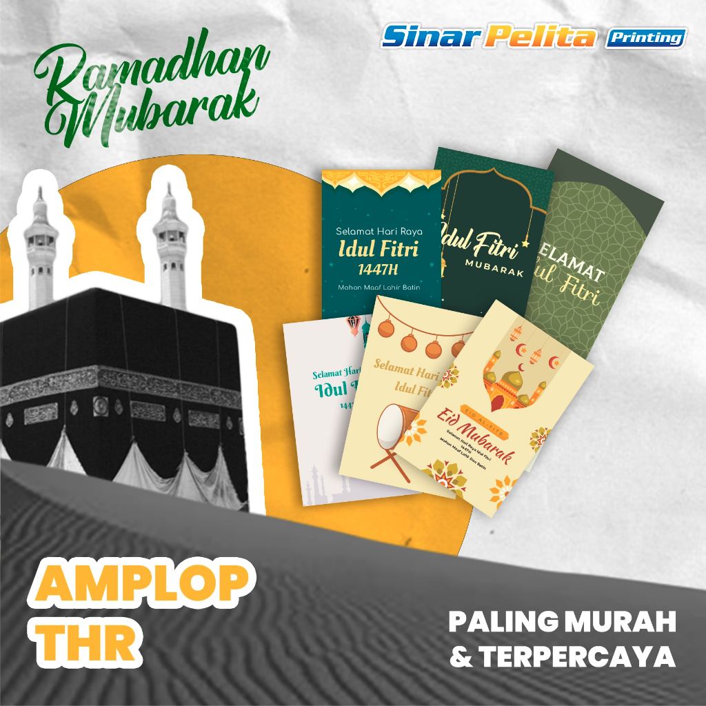 AMPLOP THR CUSTOM | AMPLOP EDISI LEBARAN | FREE DESAIN | TERMURAH BERKUALITAS