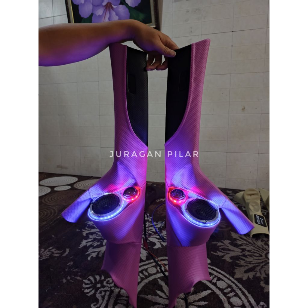 Pilar 3 way Honda Jazz GD-3 (tahun 2004-2007) kosongan dan full set tweeter dan midrange