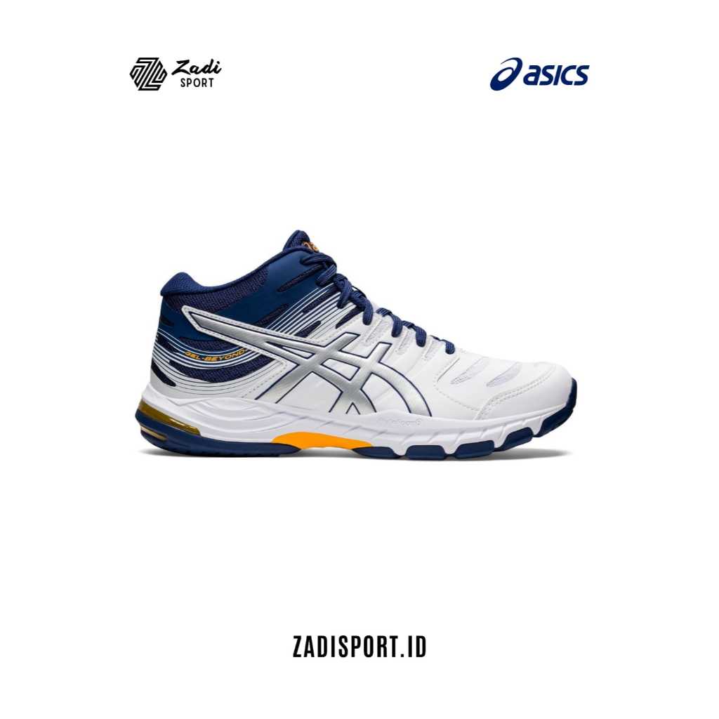 Sepatu Voli Asics Gel Beyond Mt 6 White Pure Silver  (1071A050-104)