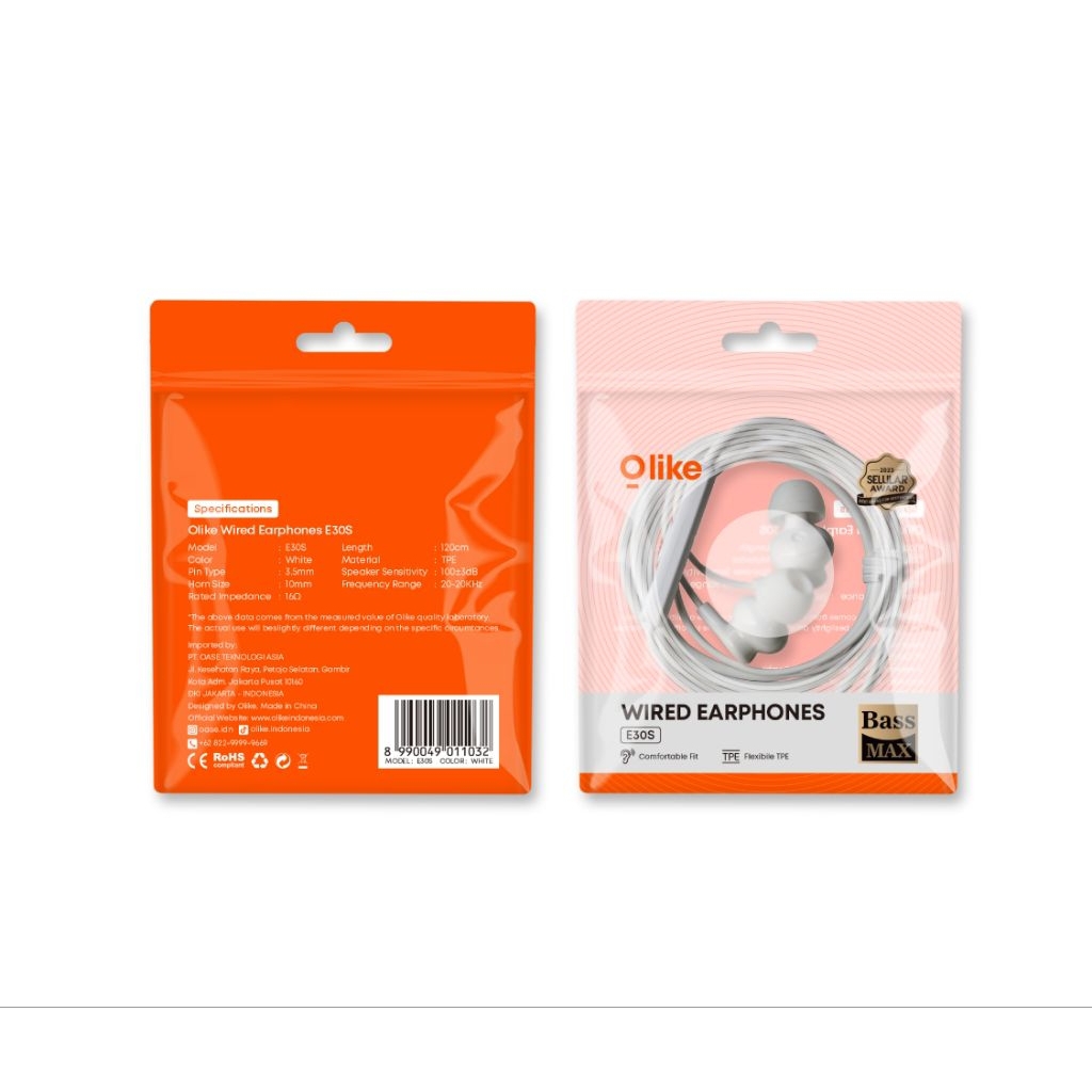 EARPHONE HEADSET E30S OLIKE