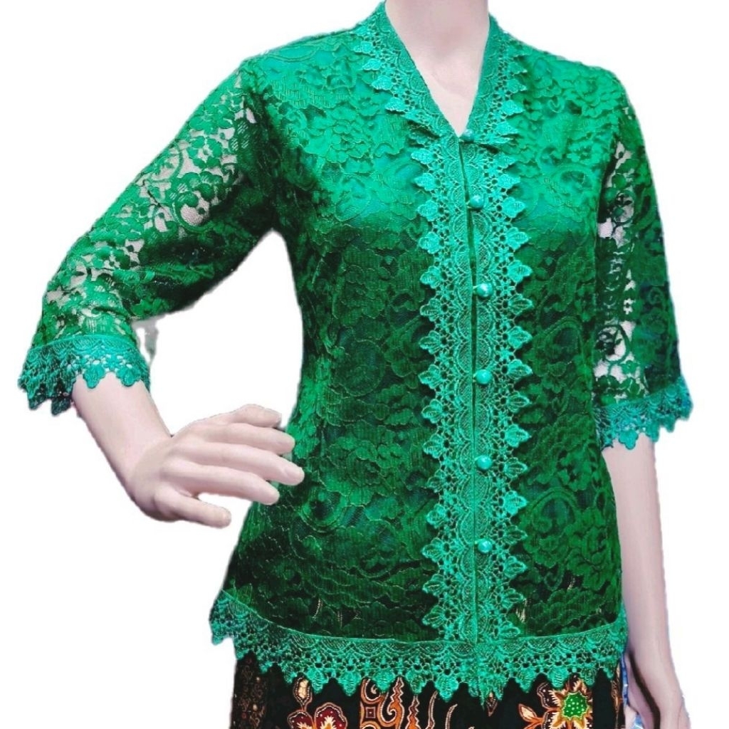 Ellove Atasan Wanita Brukat. Kebaya Wanita Model Kebaya Kartini.