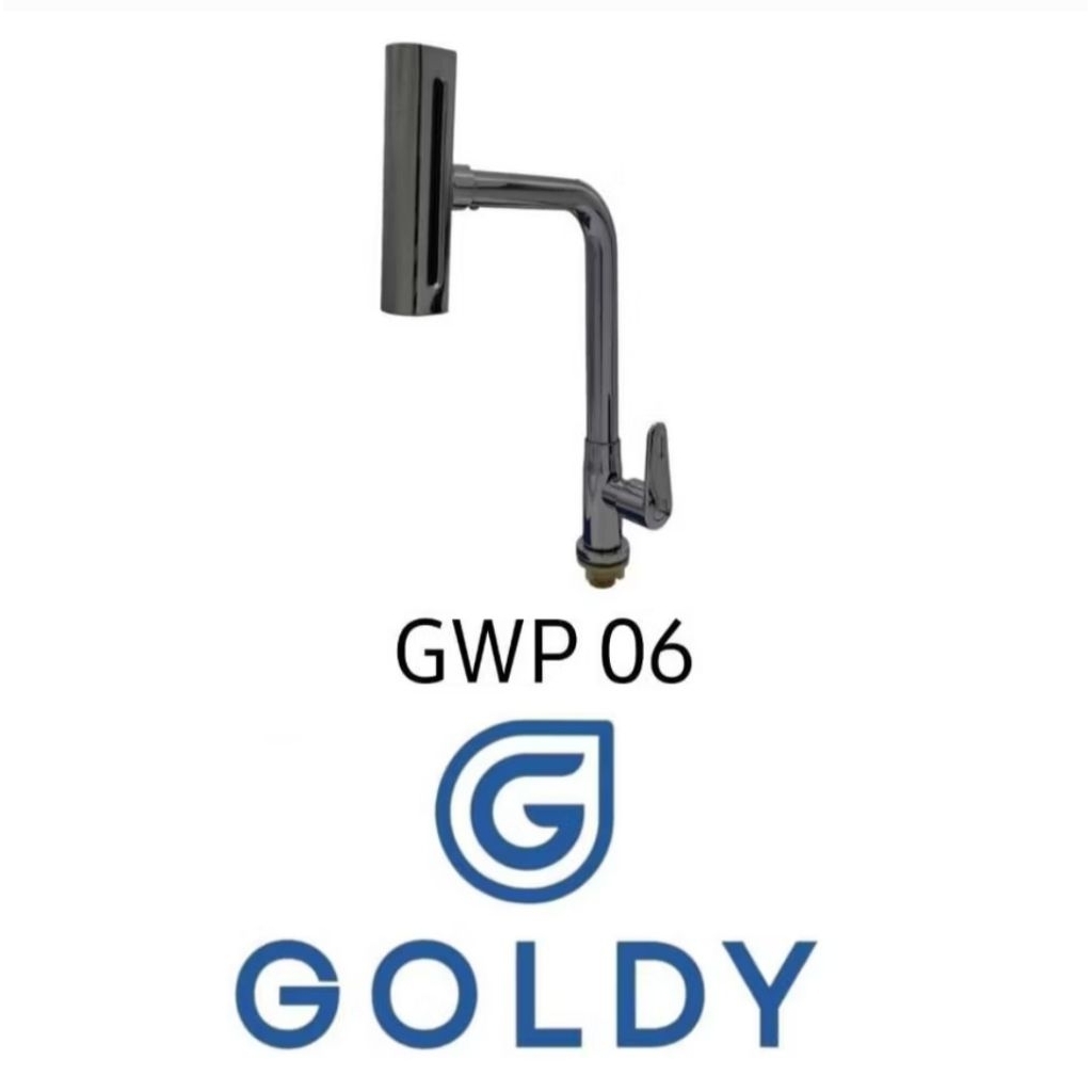 Kran Wastafel / Kran Cuci Piring Lubang Bawah GWP 06 1/2" GOLDY