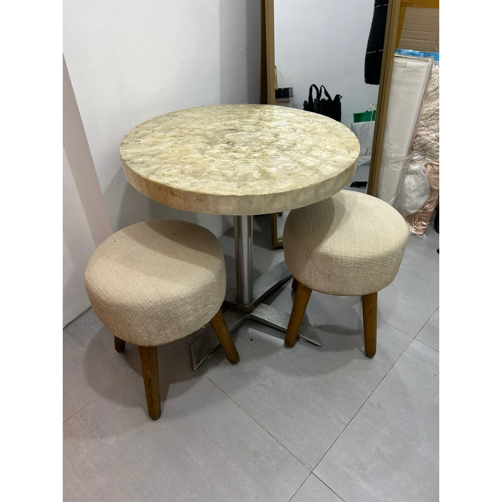 WTS [PRELOVED] Stool / kursi kayu kursi duduk / tamu